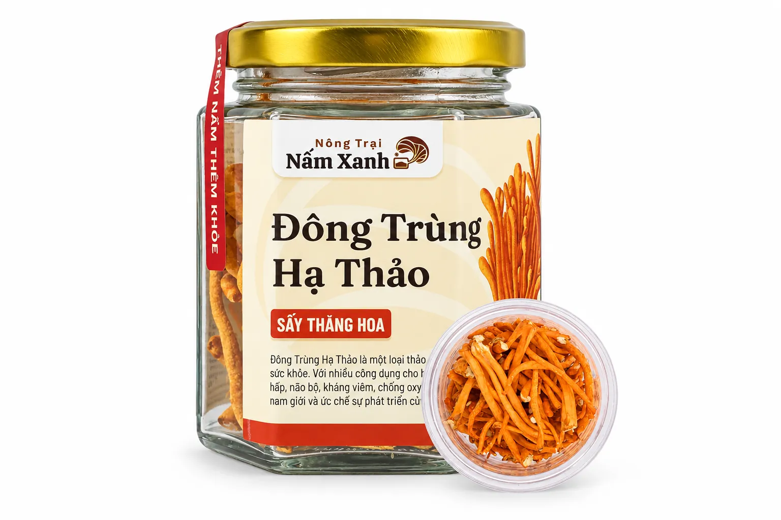 Đông Trùng Hạ Thảo Khô Sấy Thăng Hoa