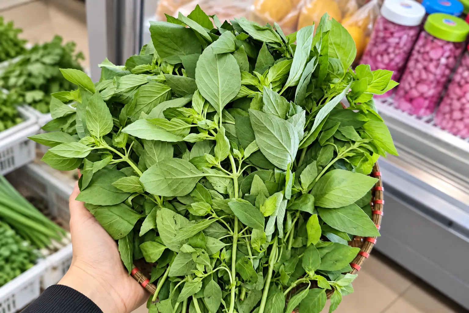 Bó lá é tươi tại Nấm Vinh Hoa